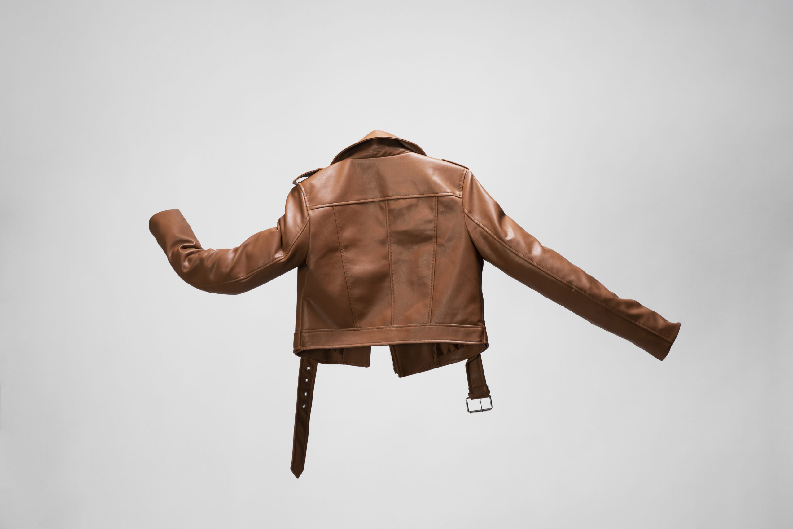 leather bomber jacket