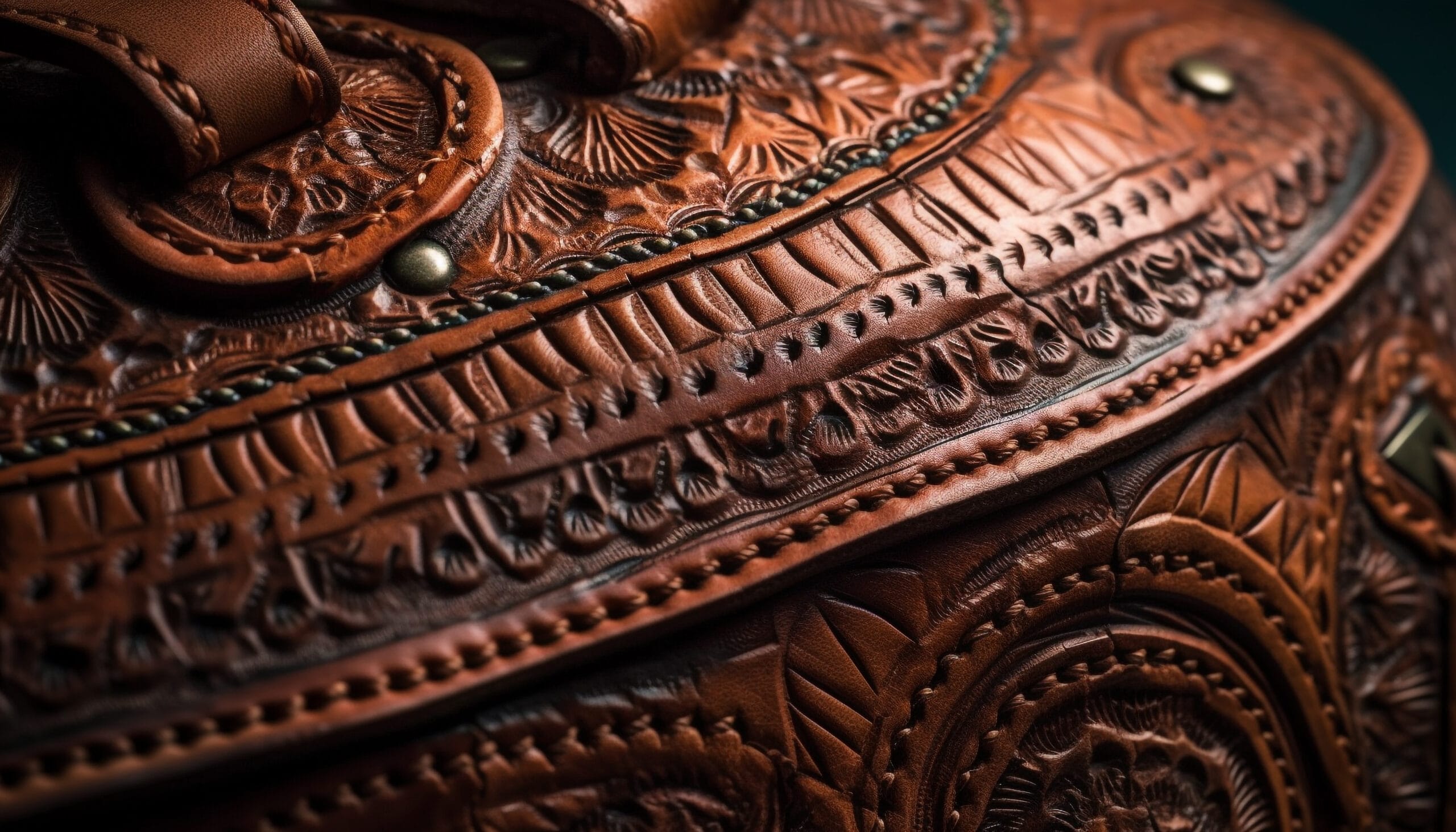 embossed leather purse